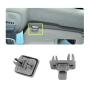 Clips, clema, suport pentru parasolar auto compatibil cu Audi A1, A3, A4, A5, TT, Q3, Q5, Q7 - gri