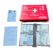 Kit Siguranta Auto cu Trusa de prim ajutor DIN 13164 + Stingator cu pulbre tip P1 + Triunghi reflectorizant +Vesta reflectorizanta + Geanta transport AutoSSF ®, valabilitate 5 ANI
