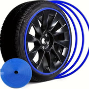 Banda de protectie pentru jante cu lipire dubla - 8m, culoare albastru
