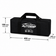 Geantă Organizare Portbagaj Auto, pentru Kit Siguranta, Cabluri, Unelte și Accesorii, Material Rezistent, Neagră AutoSSF®