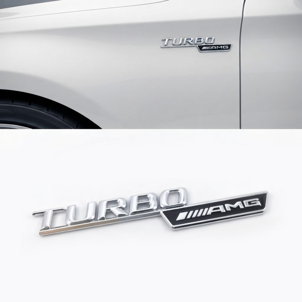 Emblemă Laterală "Turbo AMG" pentru Mercedes-Benz