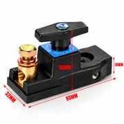 Comutator General Baterie Auto 12V–24V, Întrerupător Deconectare Curent cu Rotire ON/OFF, Carcasă ABS, Conectori din Cupru, Montaj pe Bornă, Universal