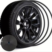 Banda de protectie pentru jante cu lipire dubla - 8m, culoare negru