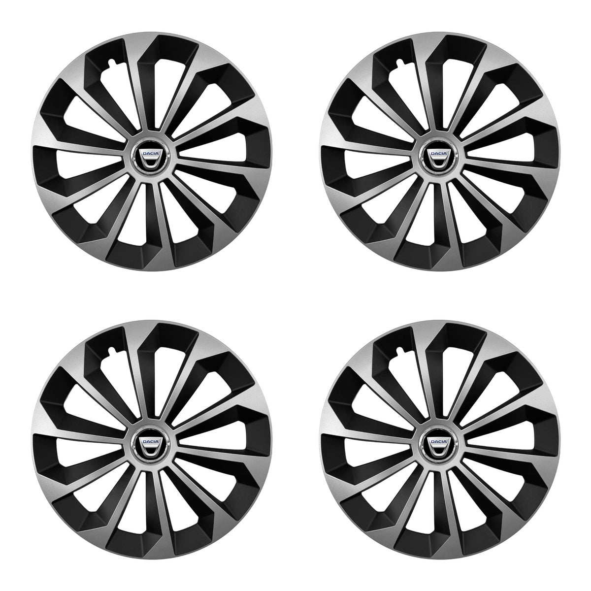 Set 4 capace 15 inch // Grafit FAME II, compatibil cu gama auto DACIA,bi-color