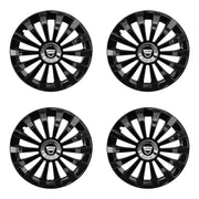 Set 4 capace 16 inch // MERIDIAN, compatibil cu gama auto DACIA ,negru
