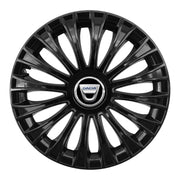 Set 4 capace 16 inch // DINO, compatibil cu gama auto DACIA,negru