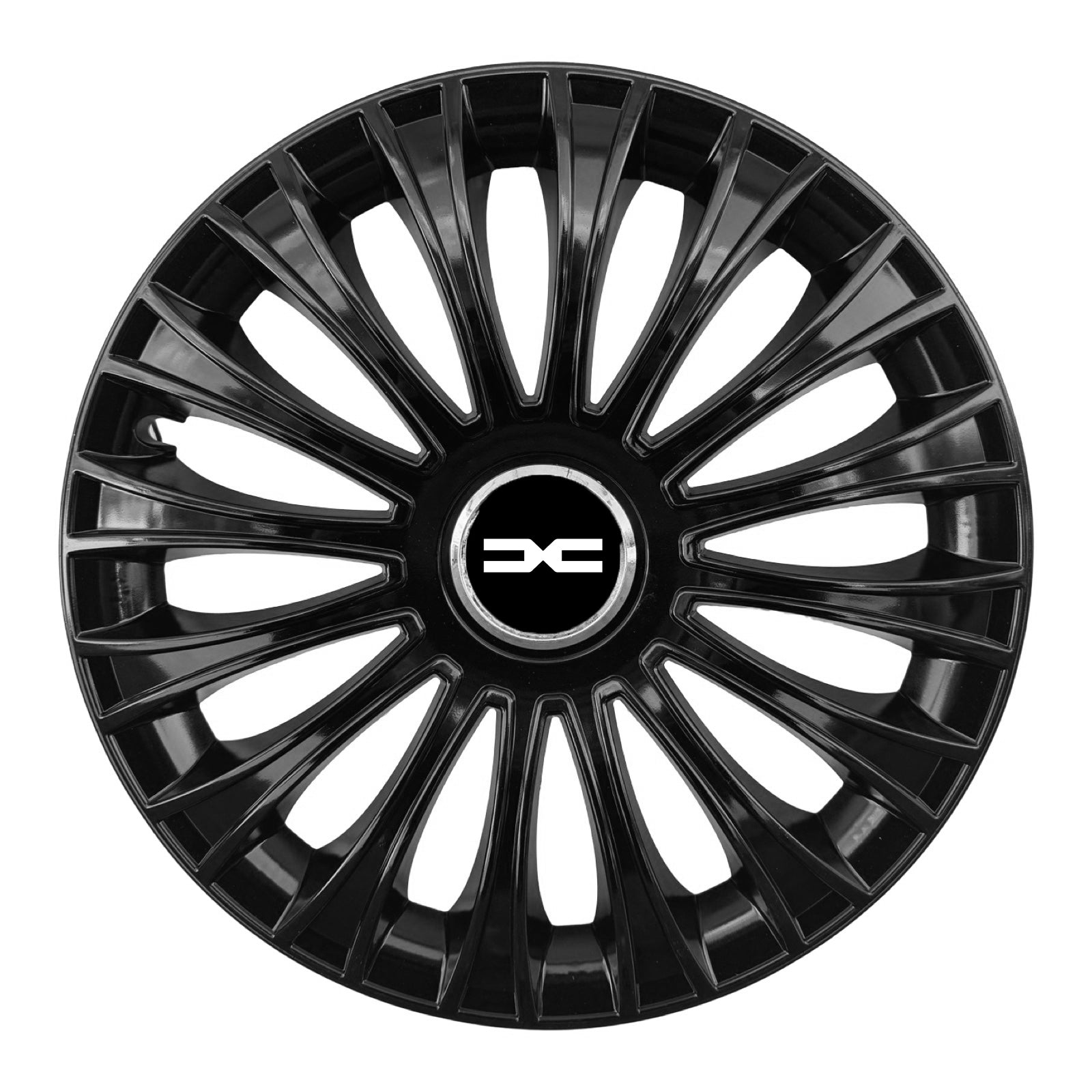 Set 4 capace 15 inch // DINO, compatibil cu gama auto new DACIA,negru