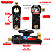 Comutator General Baterie Auto 12V–24V, Întrerupător Deconectare Curent cu Rotire ON/OFF, Carcasă ABS, Conectori din Cupru, Montaj pe Bornă, Universal