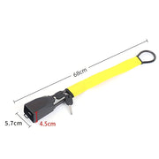 Dispozitiv blocare volan, dubla blocare in centura de siguranta si cheie