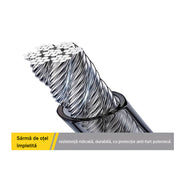 Dispozitiv blocare volan, dubla blocare in centura de siguranta si cheie