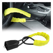 Dispozitiv blocare volan, dubla blocare in centura de siguranta si cheie