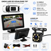 Kit Cameră Marșarier cu Monitor Auto AHD 4.3