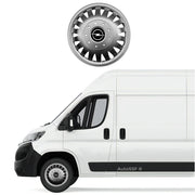 Set 4 capace roti bombate potrivite jantelor de 15 inch compatibile Opel Vivaro, Movano, Combo, model 320