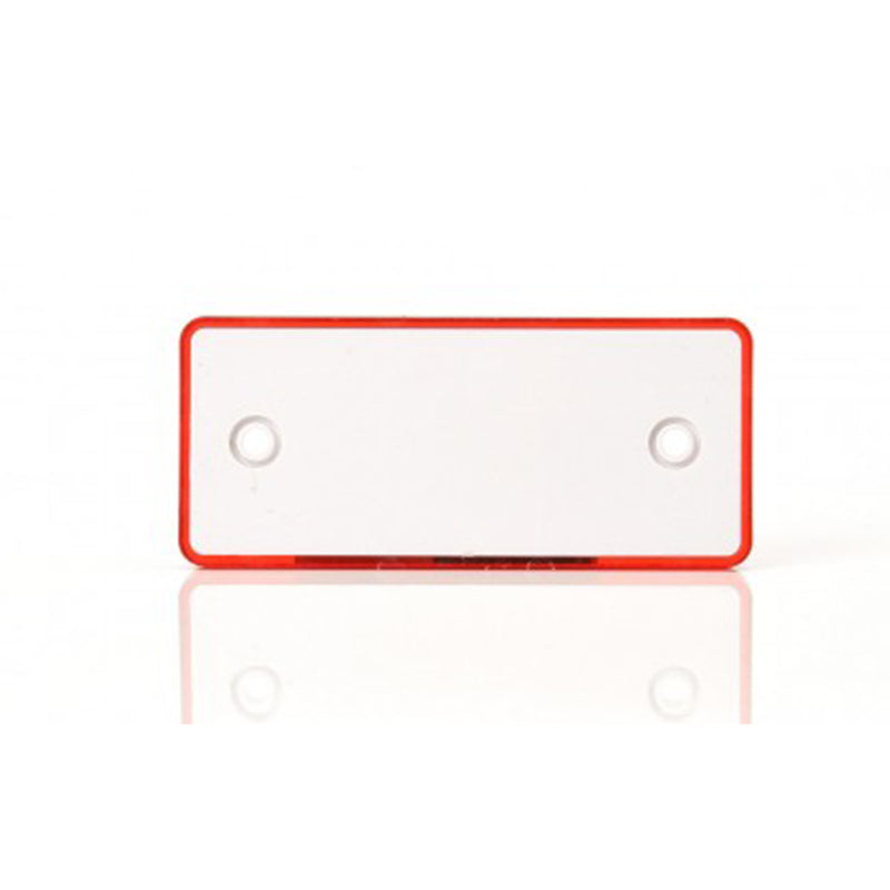 Catadioptru / Reflector roșu cu orificiu de montare, 9 x 4cm