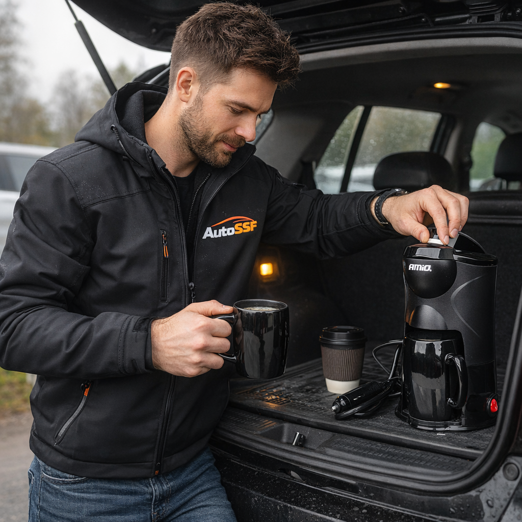 Aparat de cafea portabil, conectare priza bricheta 12V