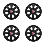 Set 4 capace roti potrivite jantelor de 15 inch compatibile FIAT, Model - 316 Black Edition