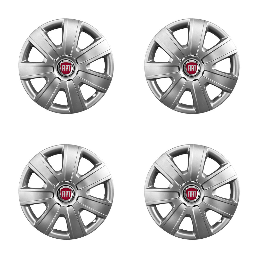 Set 4 capace roti potrivite jantelor de 16 inch compatibile FIAT 500, Punto, Bravo, Albea, Tipo, Stilo, Model - 415