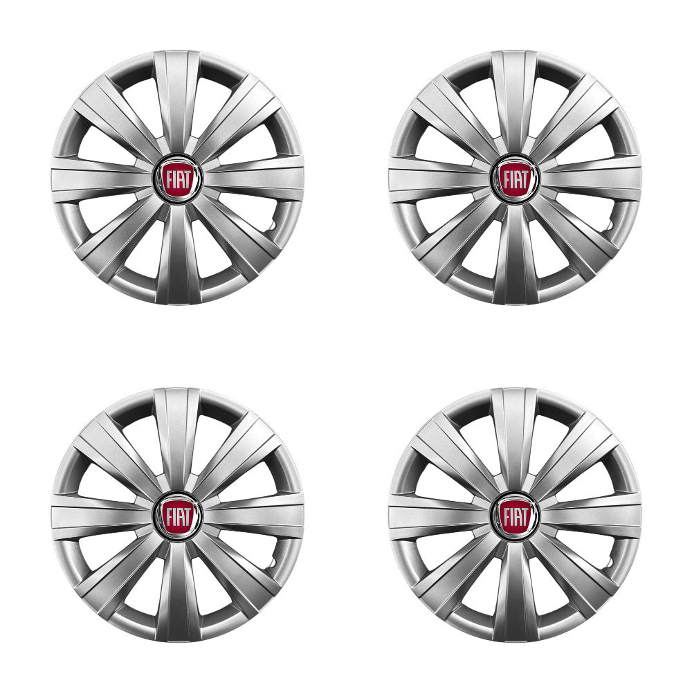 Set 4 capace roti potrivite jantelor de 15 inch compatibile Fiat, Model - 328