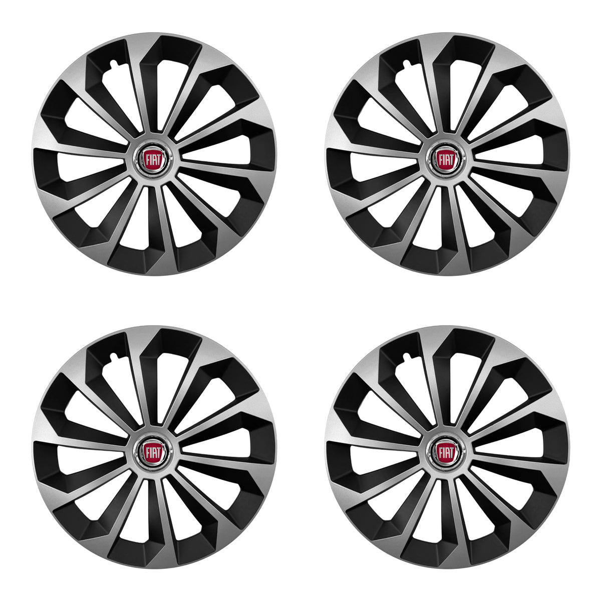Set 4 capace 16 inch // Grafit FAME II, compatibil cu gama auto FIAT,bi-color