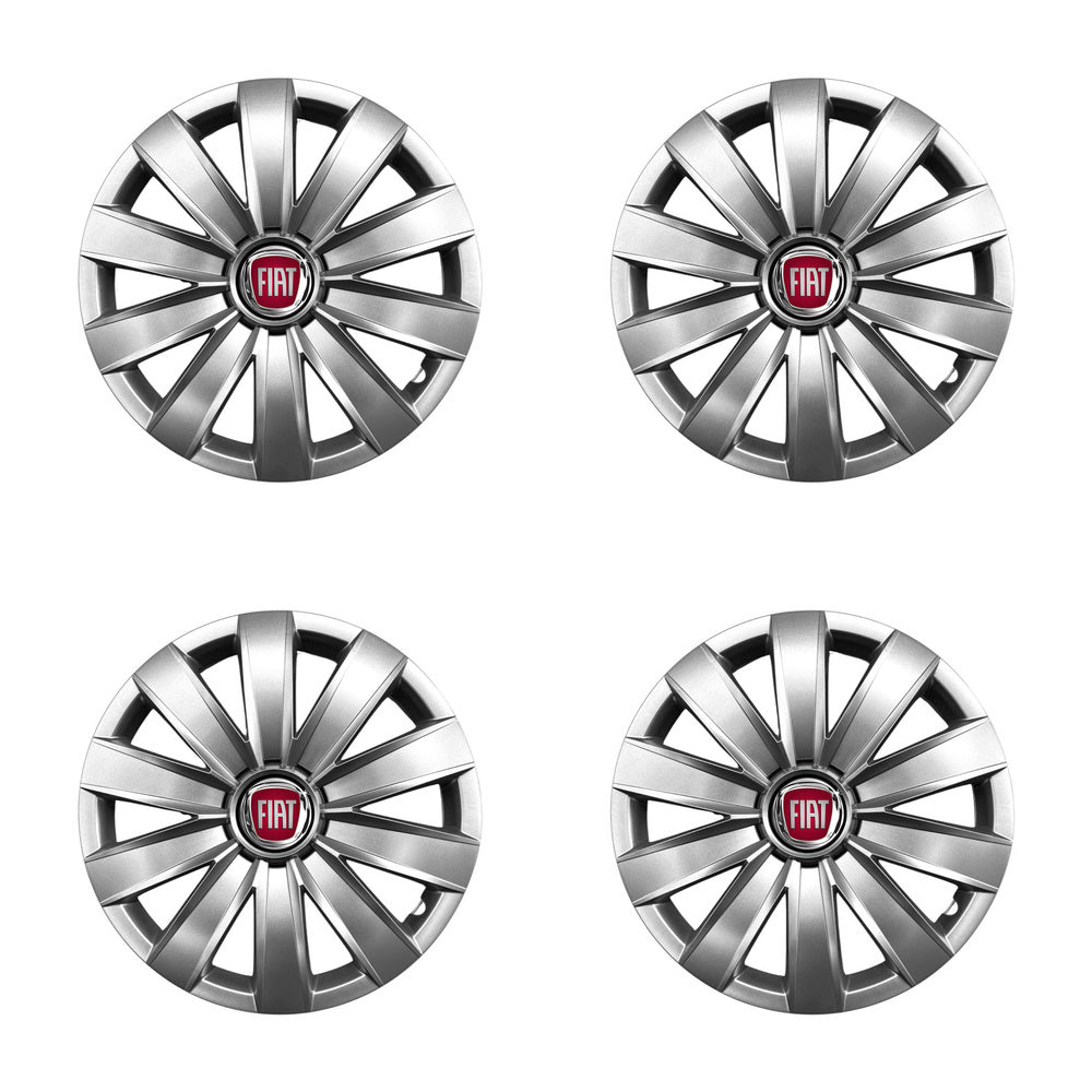 Set 4 capace roti potrivite jantelor de 14 inch compatibile Fiat, Model - 226