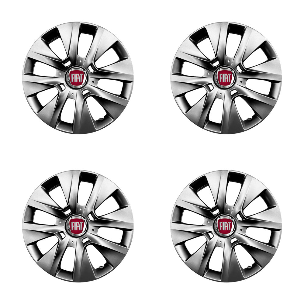 Set 4 capace roti potrivite jantelor de 15 inch compatibile Fiat, Model - 334