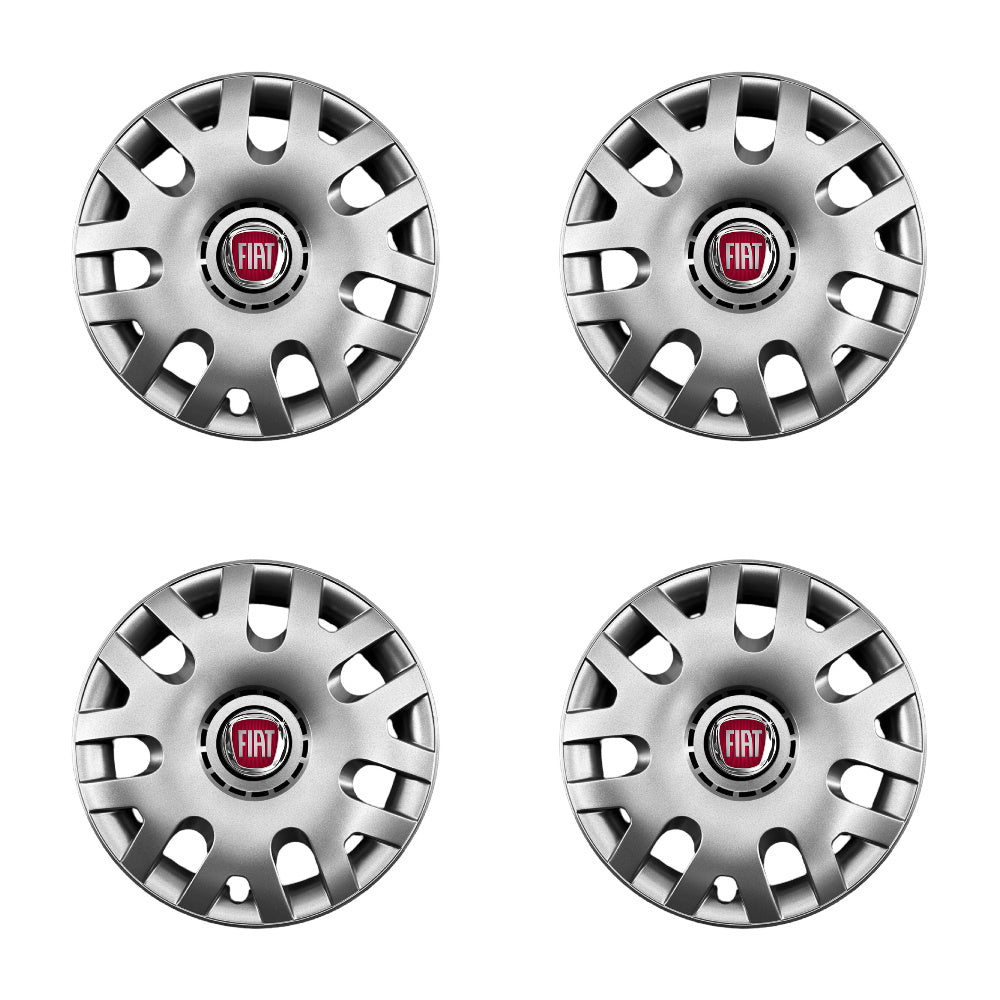 Set 4 capace roti potrivite jantelor de 14 inch compatibile Fiat, Model - 204
