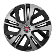 Set 4 capace 15 inch, Grafit Raven II, compatibil cu gama auto FIAT, bi-color