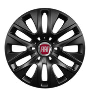 Set 4 capace roti potrivite jantelor de 16 inch compatibile FIAT, Model 429 Black