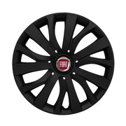 Set 4 capace roti potrivite jantelor de 15 inch compatibile FIAT, Model - 345 Black Edition