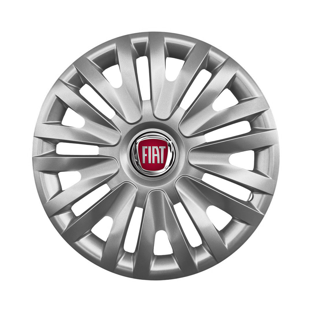 Set 4 capace roti potrivite jantelor de 14 inch compatibile FIAT 500, Punto, Bravo, Albea, Tipo, Stilo, Model - 217