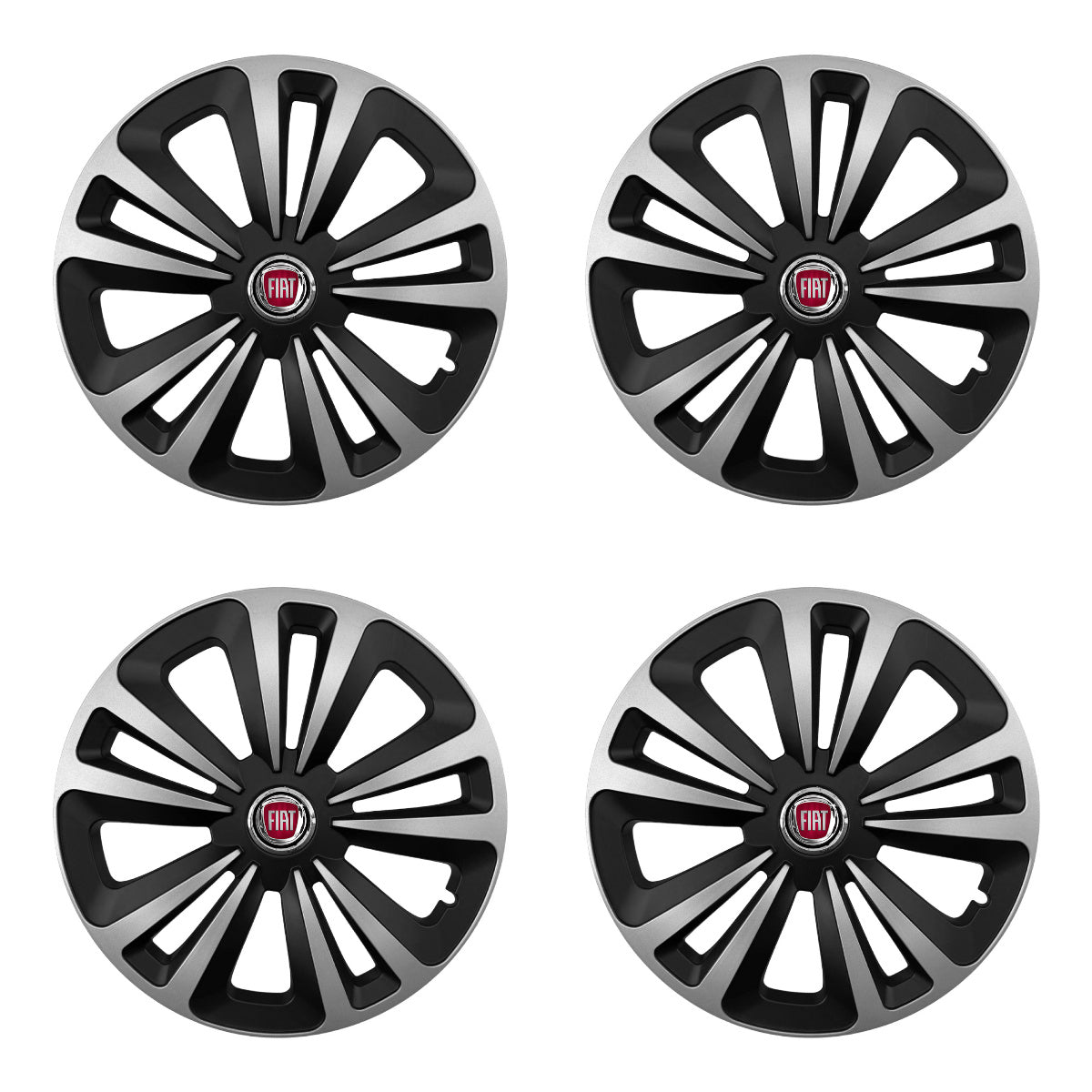 Set 4 capace 16 inch // Grafit TERRA II, compatibil cu gama auto FIAT,bi-color
