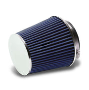 Filtru aer sport cilindric albastru mic,diametru orificiu: 7.5 cm