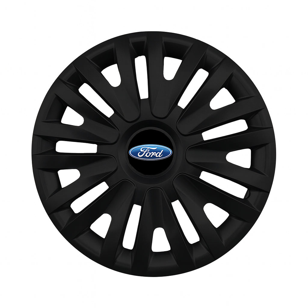 Set 4 capace roti potrivite jantelor de 16 inch compatibile FORD, Model 412 Black