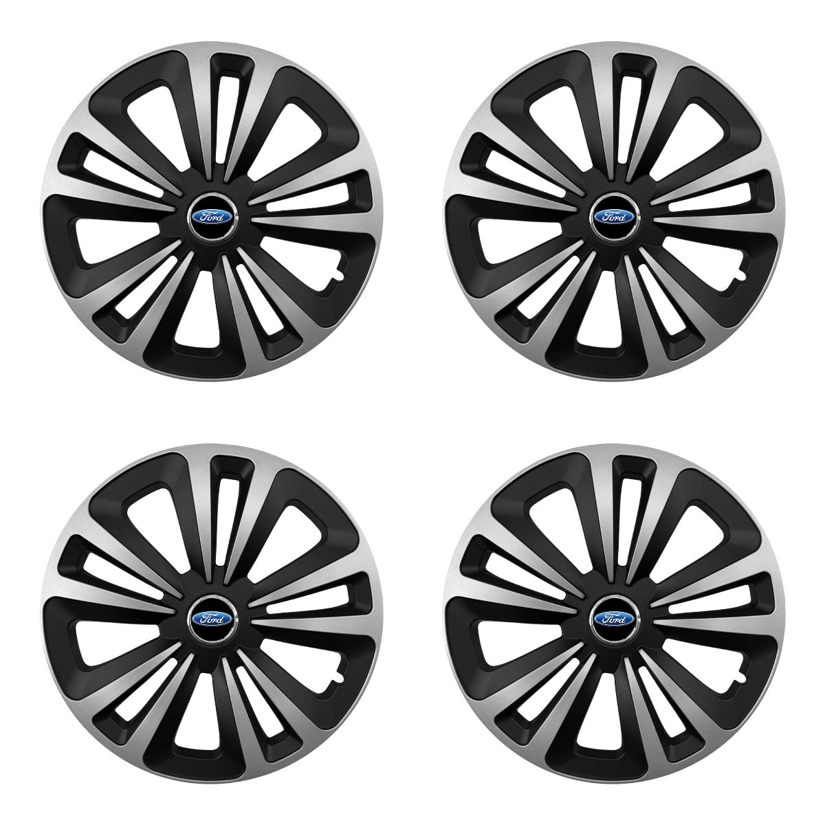 Set 4 capace 16 inch // Grafit TERRA II, compatibil cu gama auto FORD,bi-color