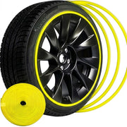 Banda de protectie pentru jante cu lipire dubla - 8m, culoare galben