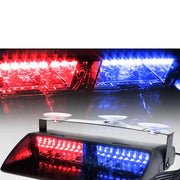 Girofar Strobe Flash Rosu si Albastru Alimentare 12V Profesional, 16 Jocuri lumini