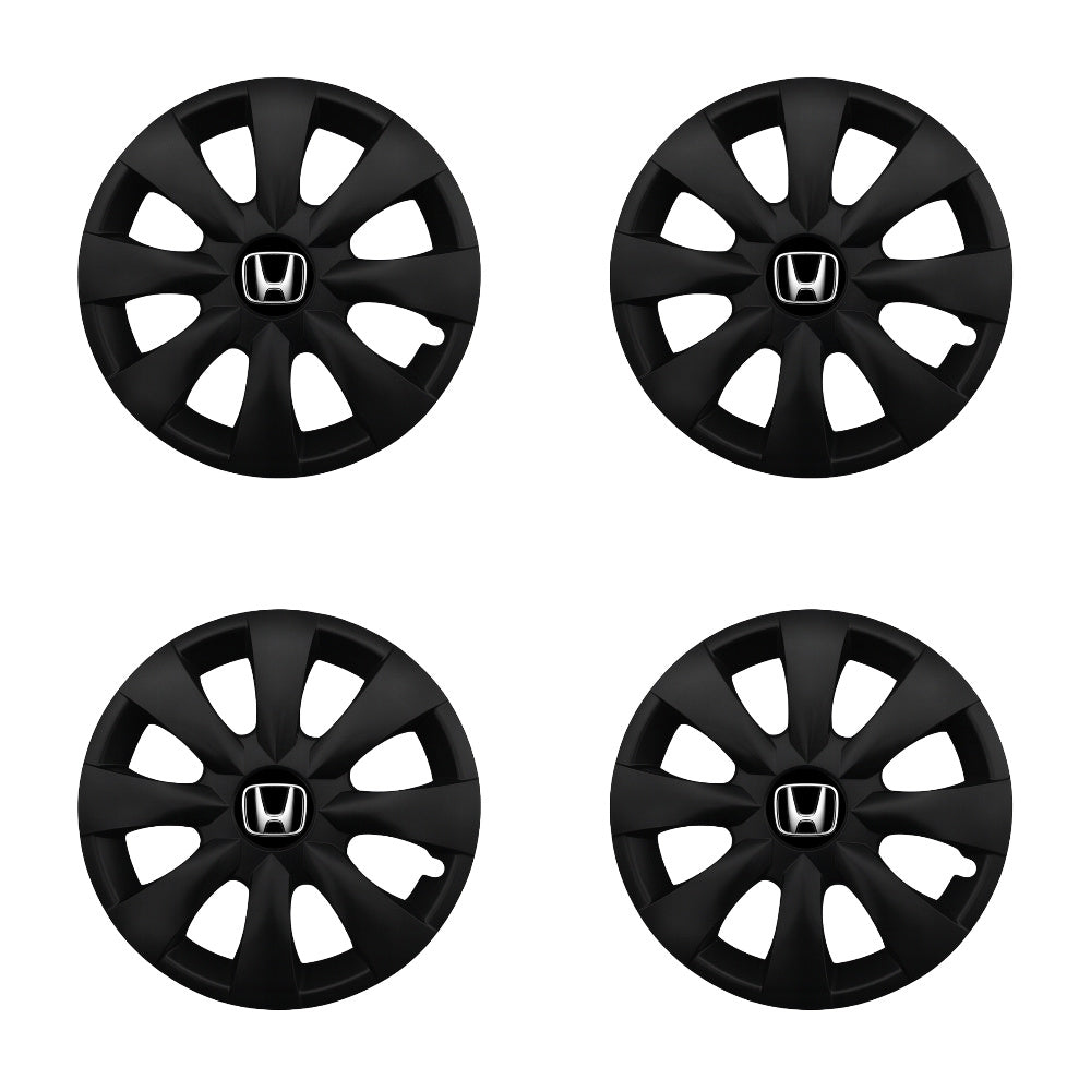 Set 4 capace roti potrivite jantelor de 15 inch compatibile HONDA, Model - 316 Black Edition