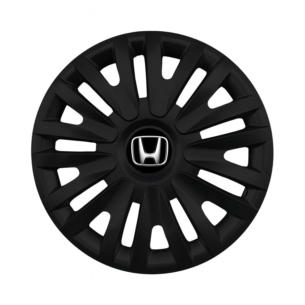 Set 4 capace roti potrivite jantelor de 14 inch compatibile HONDA, Model - 217 Black