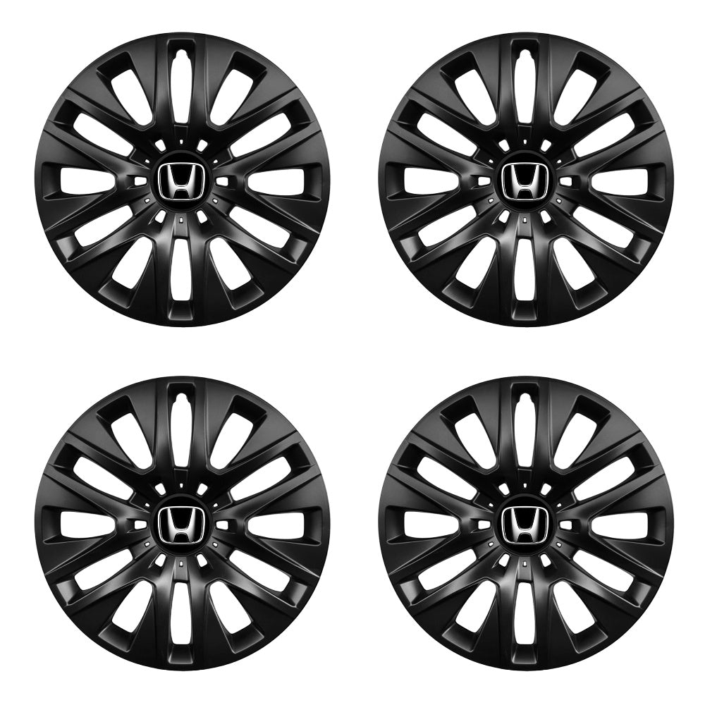 Set 4 capace roti potrivite jantelor de 16 inch compatibile HONDA, Model 429 Black