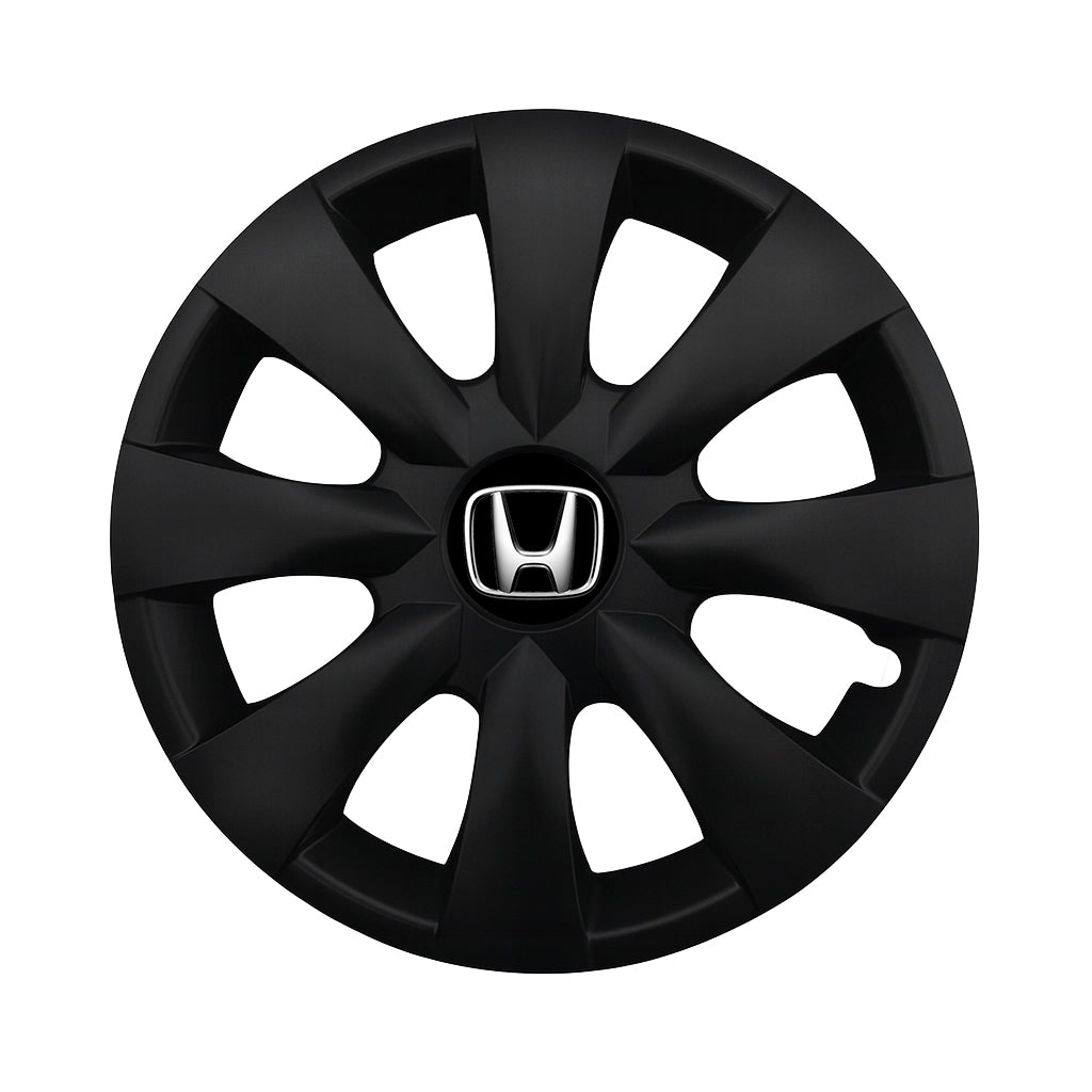 Set 4 capace roti potrivite jantelor de 15 inch compatibile HONDA, Model - 316 Black Edition