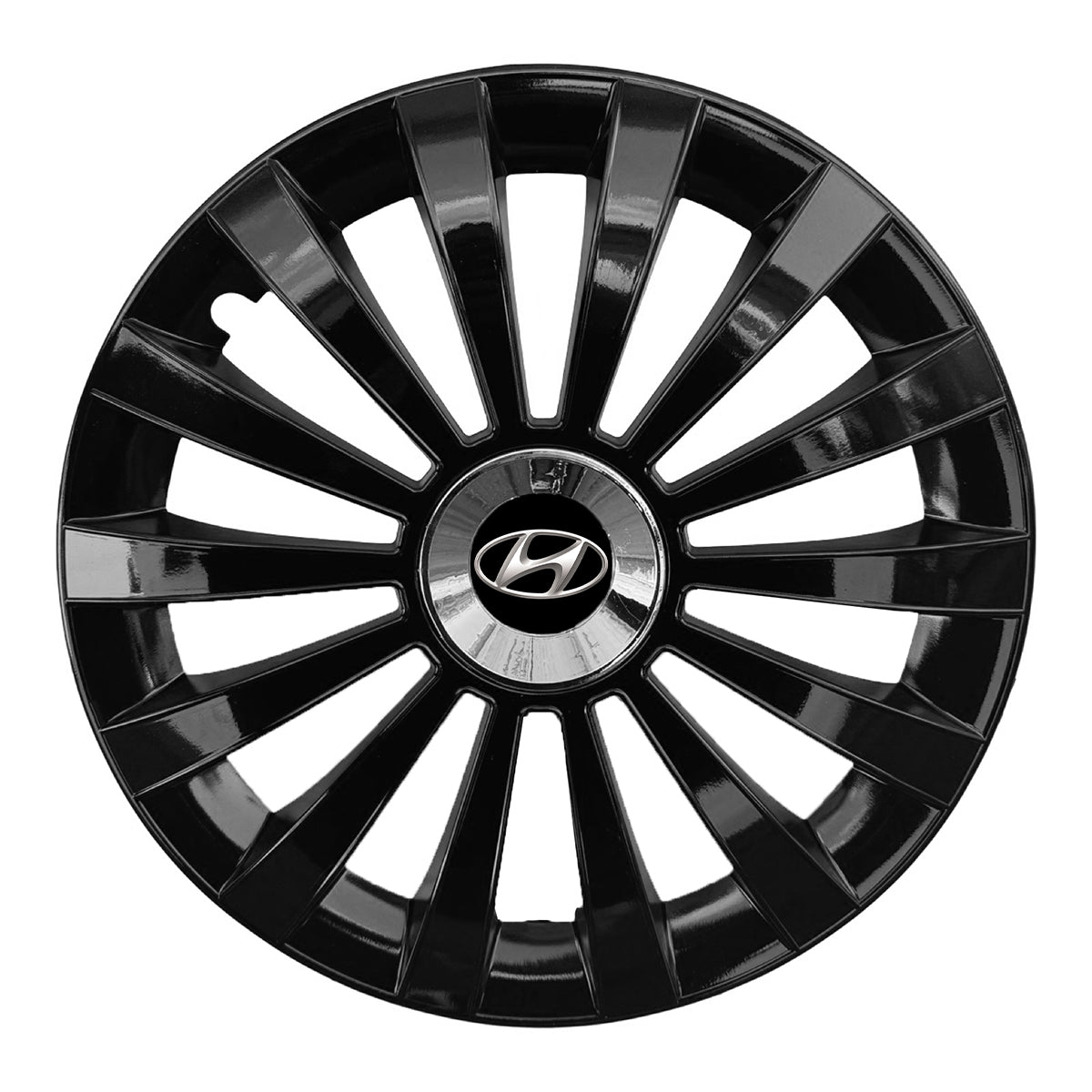 Set 4 capace 15 inch // MERIDIAN, compatibil cu gama auto HYUNDAI,negru