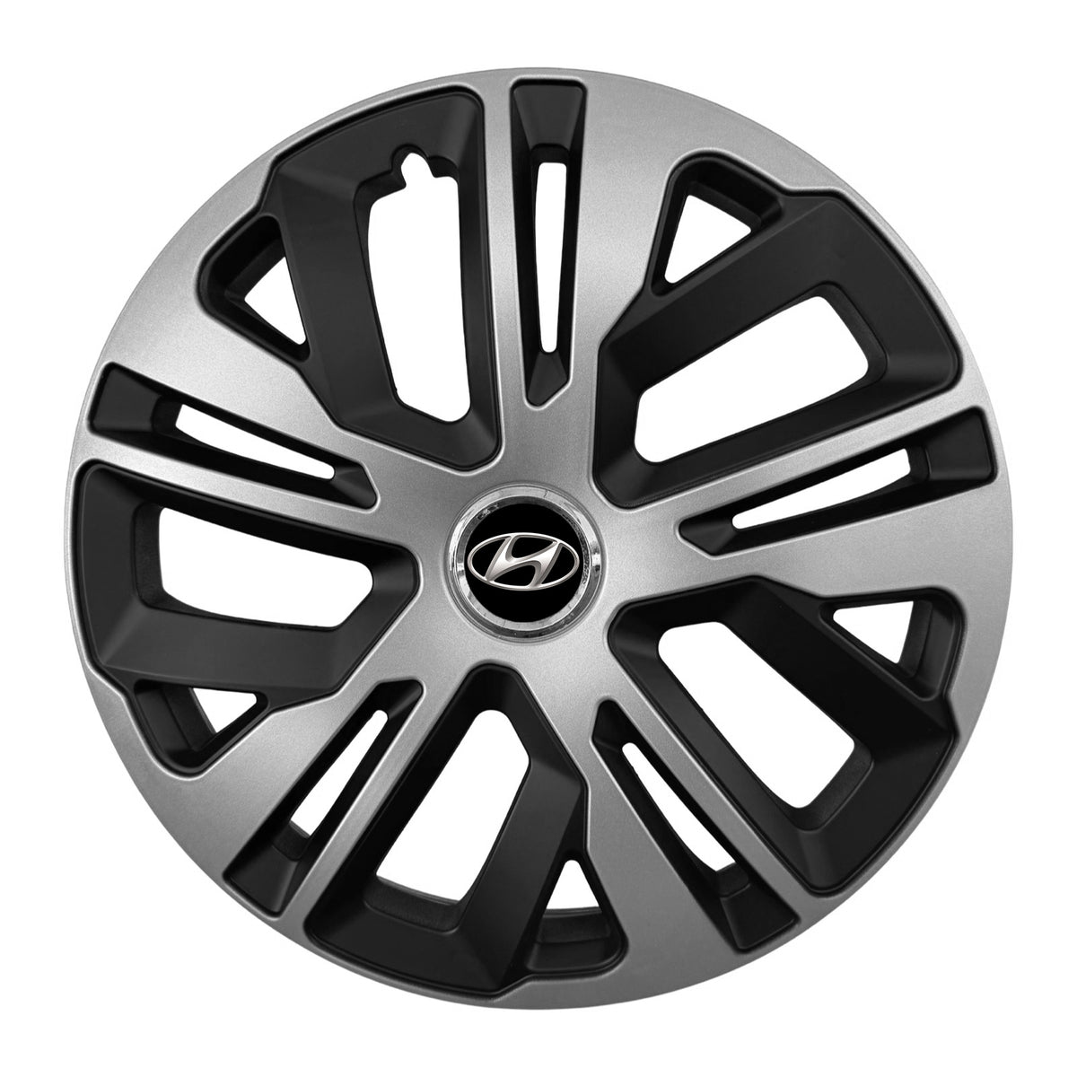 Set 4 capace 15 inch // Grafit Raven II, compatibil cu gama auto HYUNDAI,bi-color