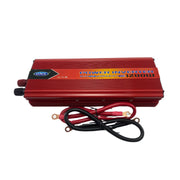 Invertor TENSIUNE auto 1200w, 12V ~ 220V, cu priza si USB, Culoare Rosu