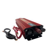 Invertor TENSIUNE auto 1200w, 12V ~ 220V, cu priza si USB, Culoare Rosu