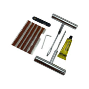 Kit vulcanizare auto ,cu maner de metal, la rece cu snur si adeziv cauciuc reparare anvelope tubeless