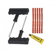 Kit vulcanizare auto la rece cu snur si adeziv cauciuc reparare anvelope tubeless