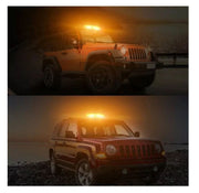 Lampa girofar LED, 36W 12V, 15 functii stroboscopice, magneti cu protectie