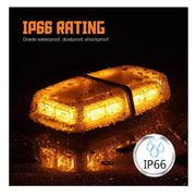 Lampa girofar LED, 36W 12V, 15 functii stroboscopice, magneti cu protectie