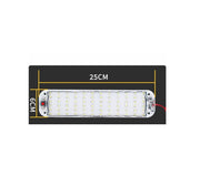 Lampa pentru interior 12/24V , AUTO/CASA cu LED cu buton ON/OFF /25X6X1cm 72SMD