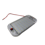 Lampa pentru interior AUTO/CASA cu LED cu buton ON/OFF /17cmx8cm/48SMD 12/24V